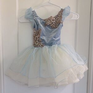 Weissman Blue and Cream Dance Costume